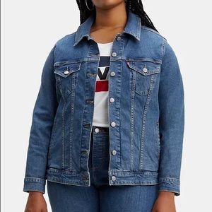 Levi’s plus size ex boyfriend trucker denim jacket